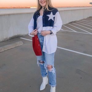 Wrangler Texas State Flag Button Down Shirt